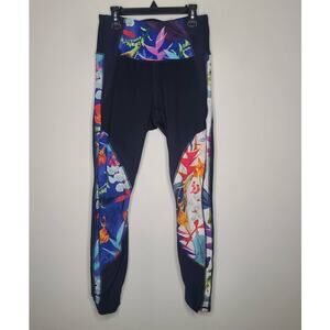 Athleta tropical floral leggings - small